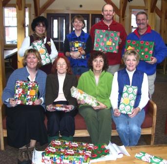 Christmas gift wrapping